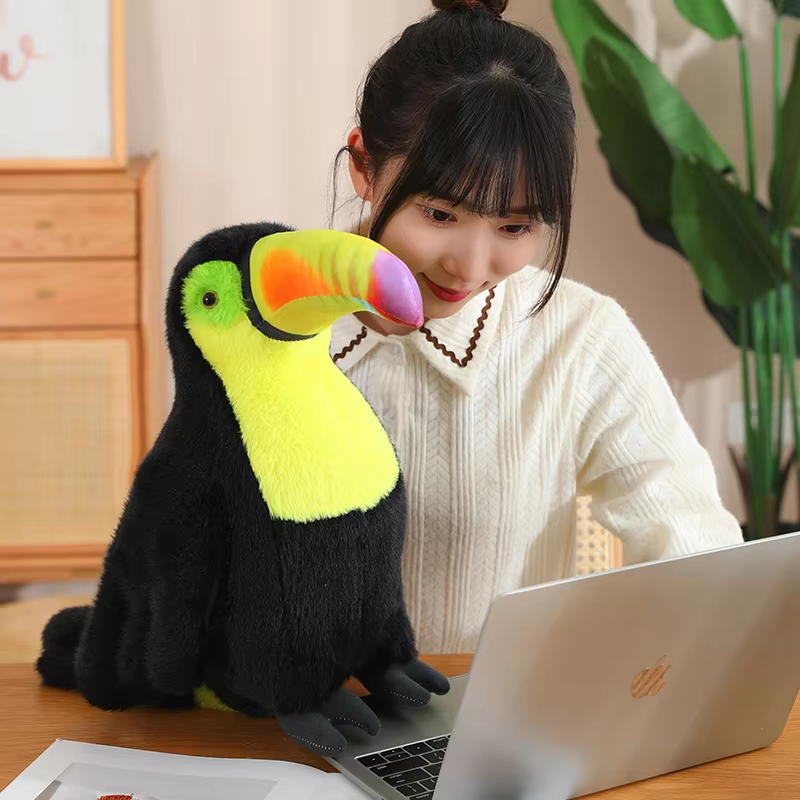 Fluffy Yellow Toco Toucan Plush