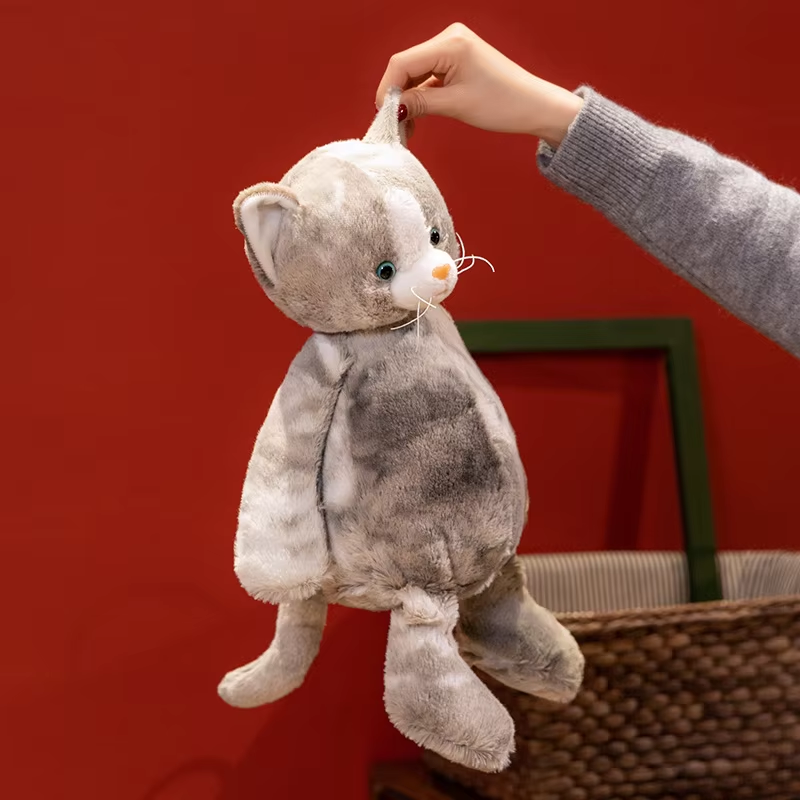 Soft Grey Cat Plush