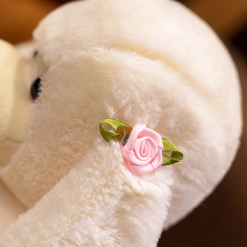 Soft White Poodle Dog Plush