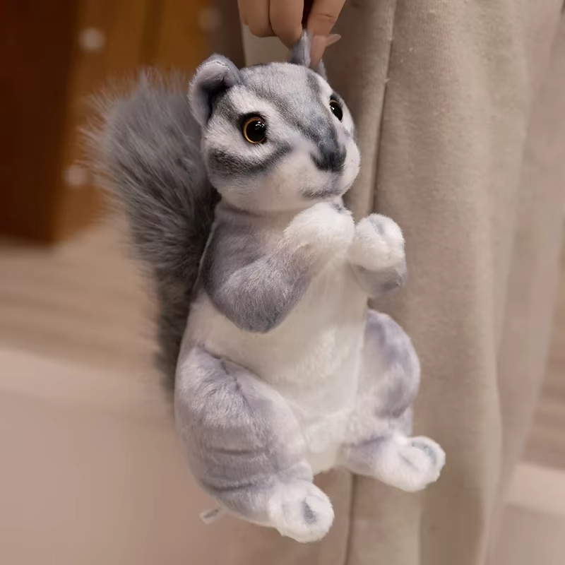 Cute Squishy Grey Squirrel Plush