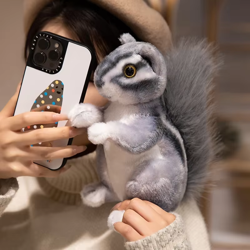 Cute Squishy Grey Squirrel Plush