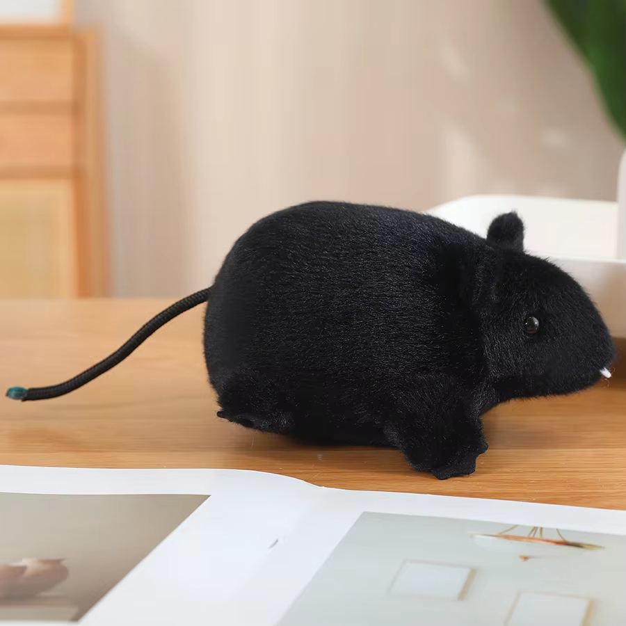 Cute Black Mouse Plush