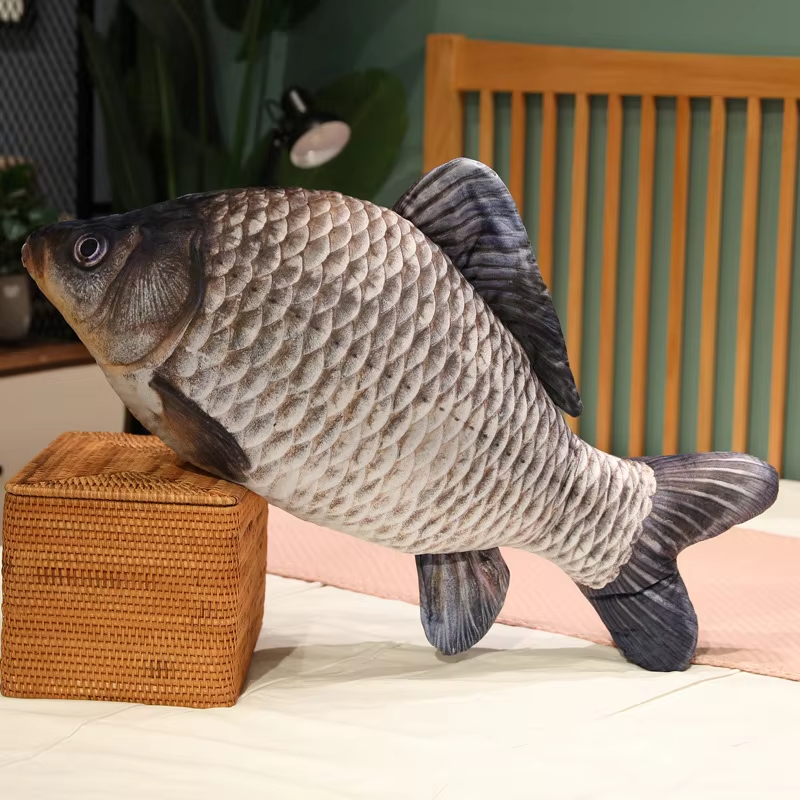 Grey Bighead Carp Plush