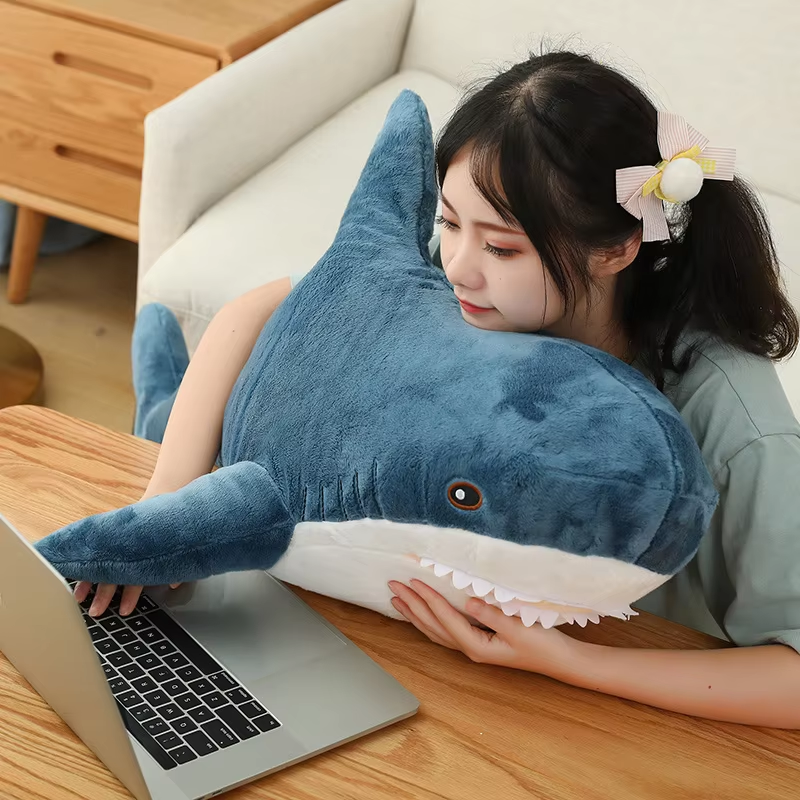 Jumbo Big Blue Shark Plush