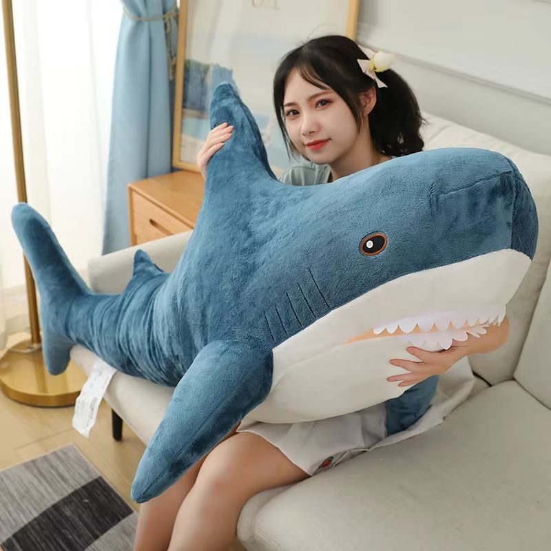 Jumbo Big Blue Shark Plush