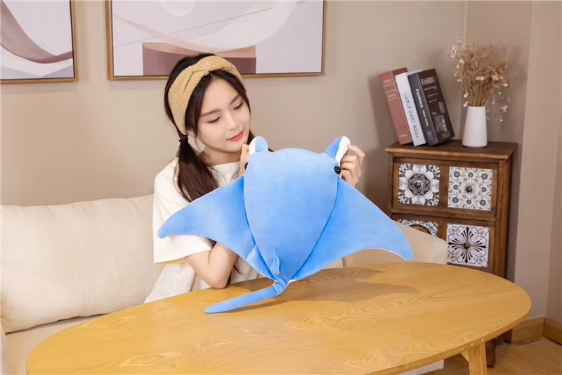 Cute Blue Manta Ray Plush