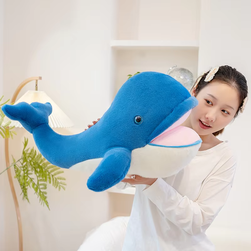 Fluffy Happy Whale Plush