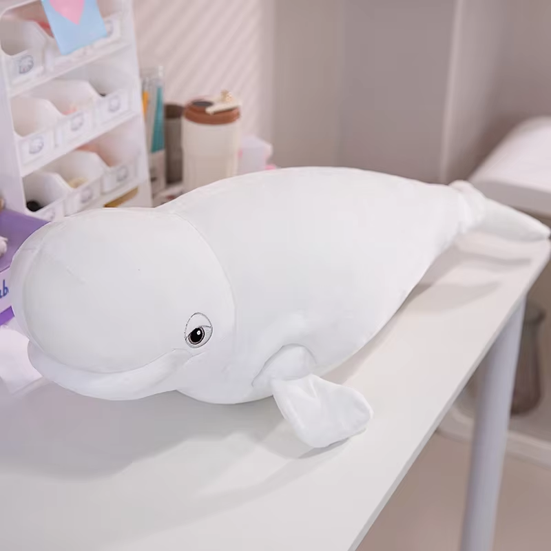 Big White Beluga Whale Plush