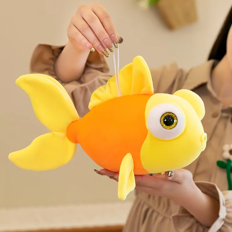 Big Eyes Yellow Goldfish Plush