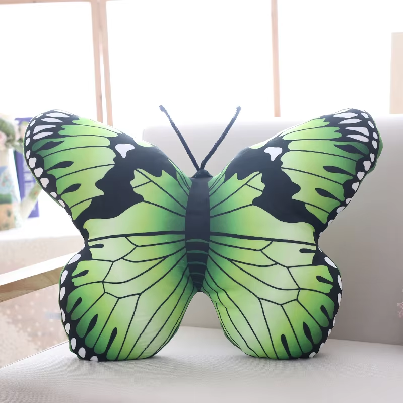 Green Squishy Butterfly Pillow Plush
