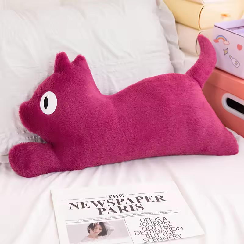 Cute Purple Cat Pillow Plush