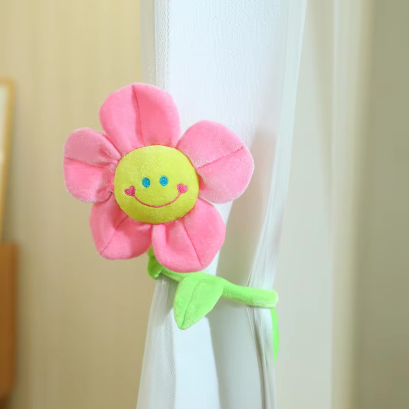 Pink Happy Flower Plush