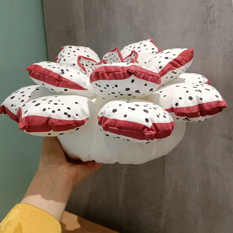 Red Lotus Pillow Plush