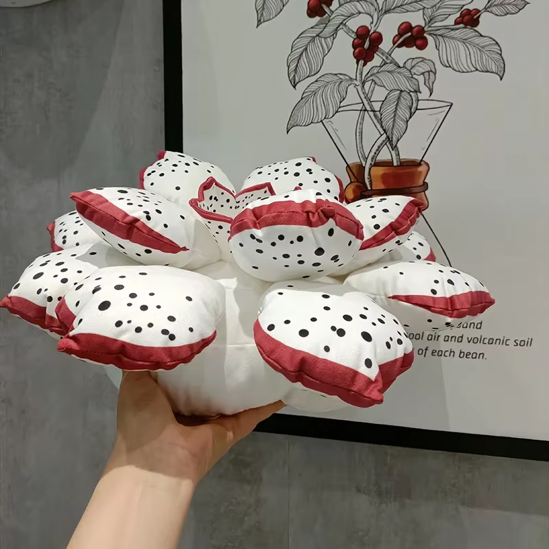 Red Lotus Pillow Plush