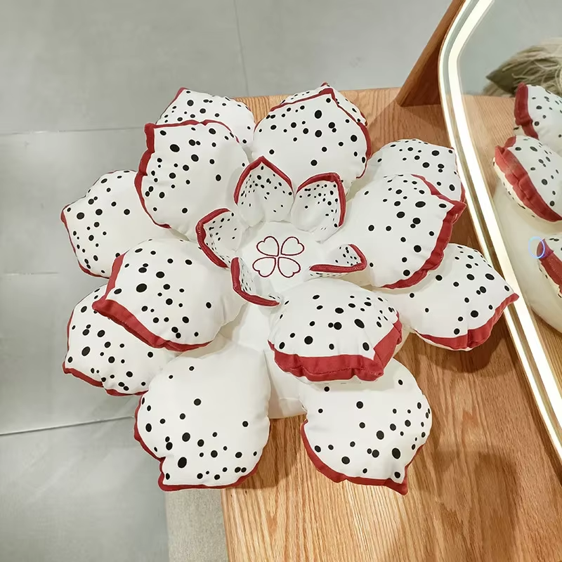 Red Lotus Pillow Plush