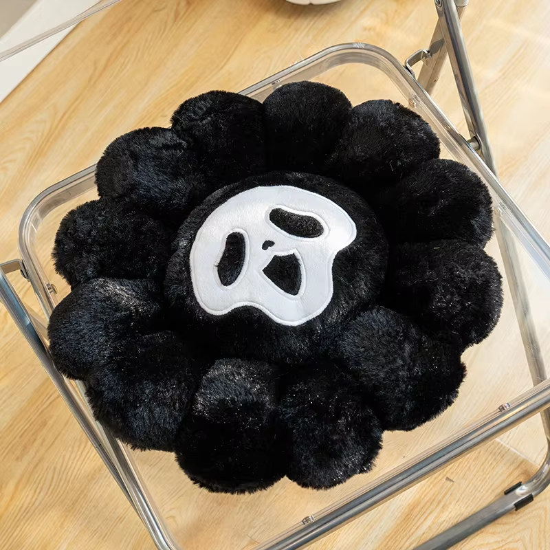 Scream Black Flower Plush