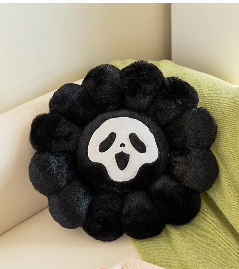 Scream Black Flower Plush