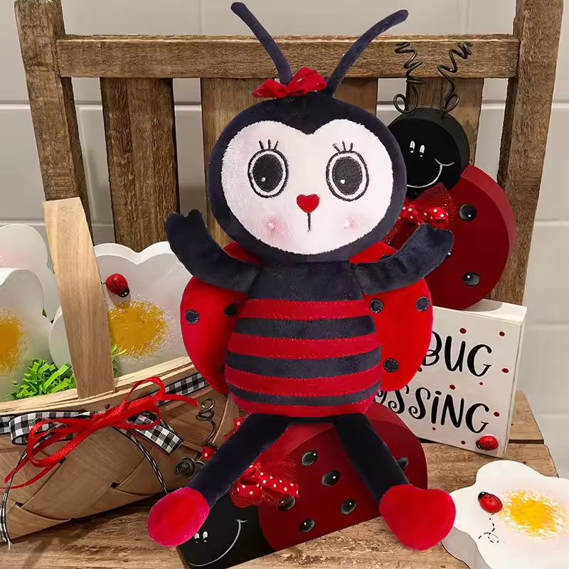 Girly Cute Ladybug Plush