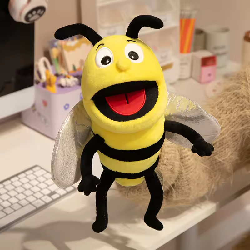 Joyful Bee Puppet Plush