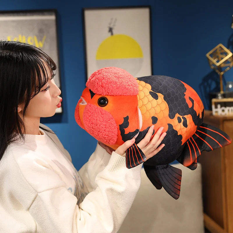 Red & Black Ranchu Goldfish Plush