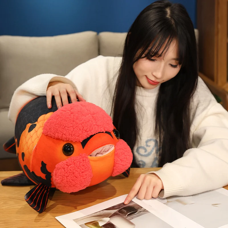 Red & Black Ranchu Goldfish Plush