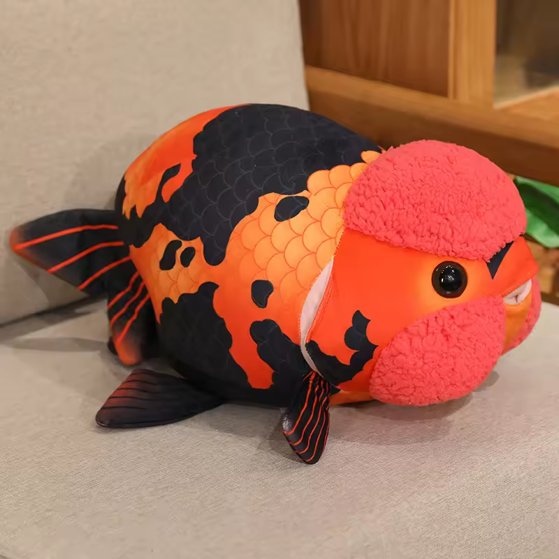 Red & Black Ranchu Goldfish Plush