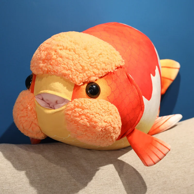White & Red Ranchu Goldfish Plush