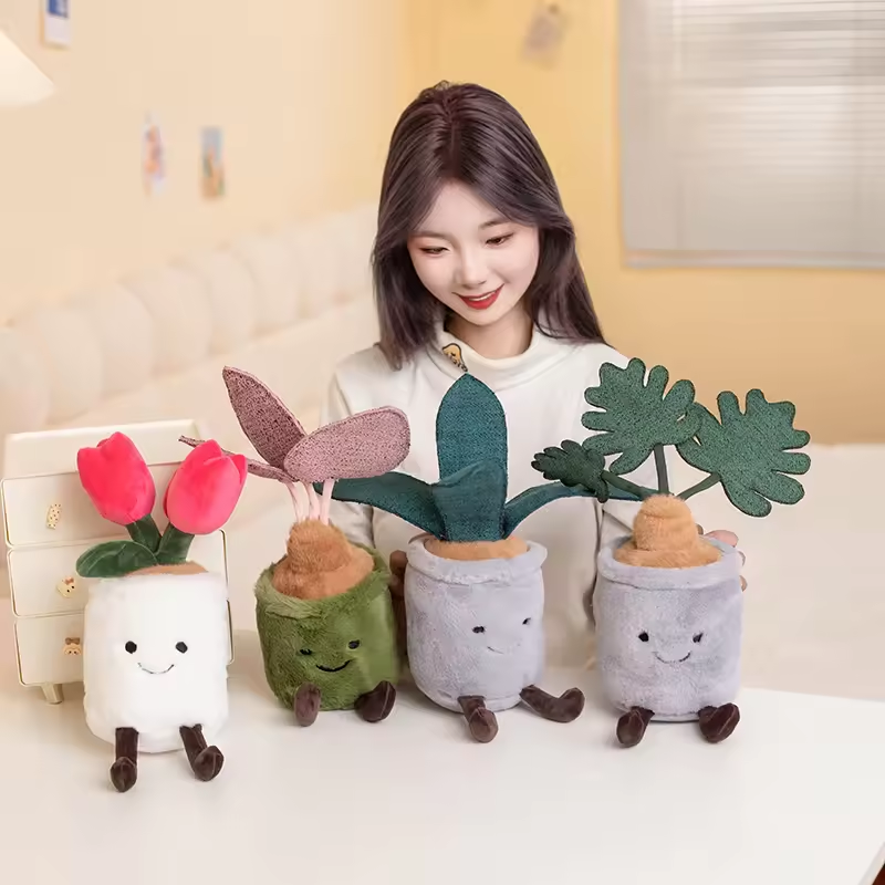 Adorable Plants Set Of Four Plush