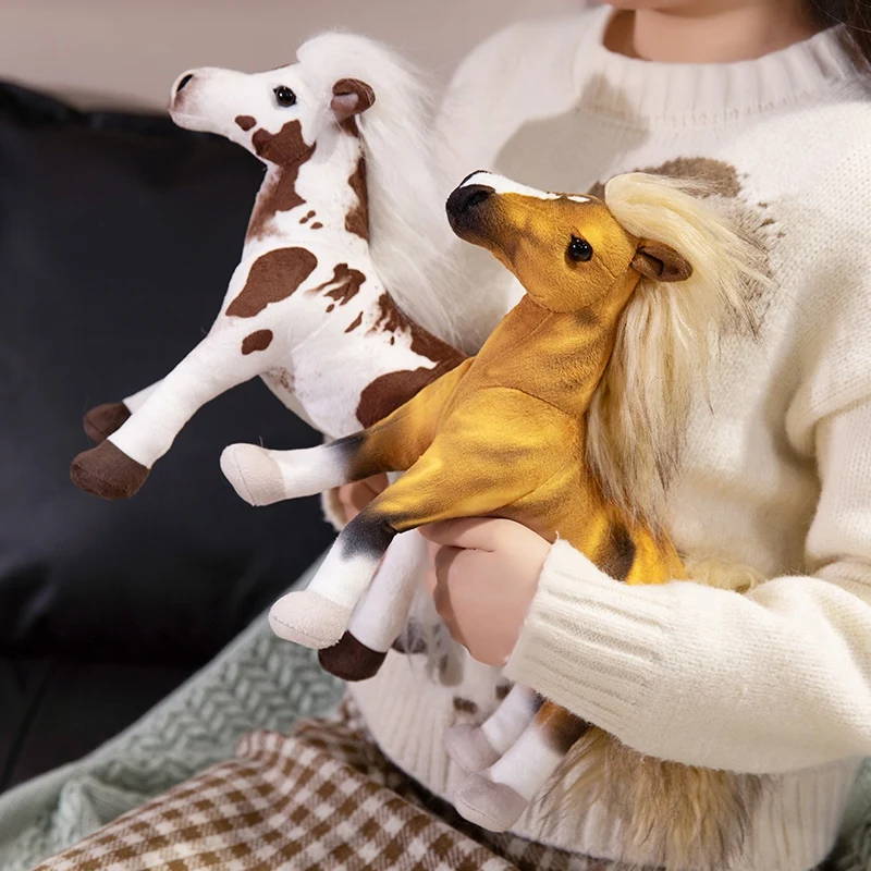 Majestic Set Of Two Horses Plush