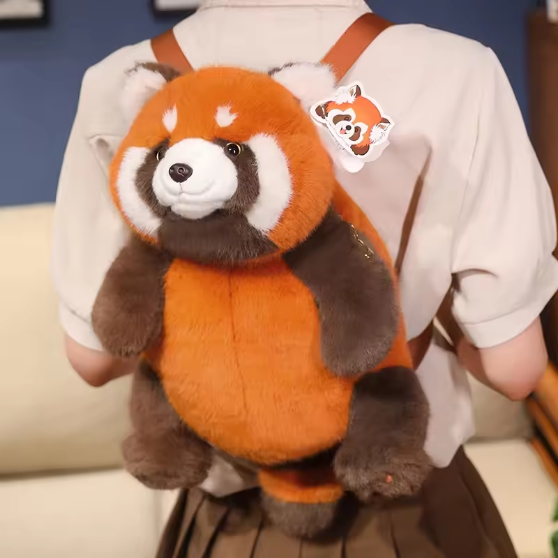 Fluffy Fat Japanese Tanuki Raccoon Backpack