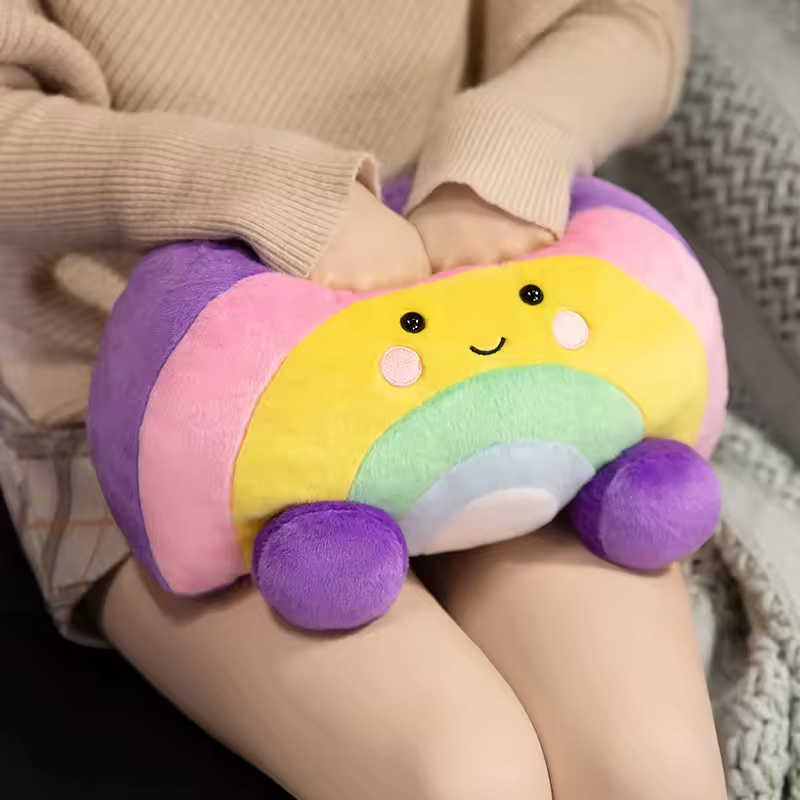 Happy Fluffy Rainbow Plush
