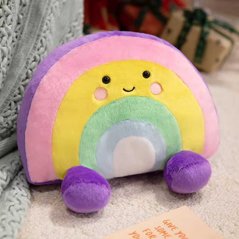 Happy Fluffy Rainbow Plush