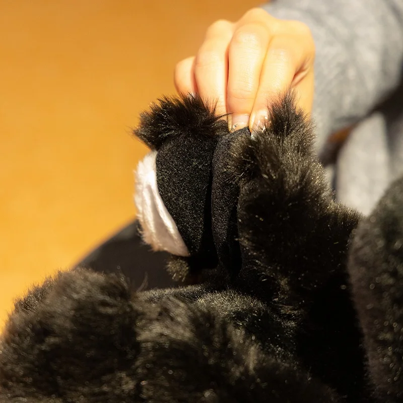 Fluffy Black Swan Plush