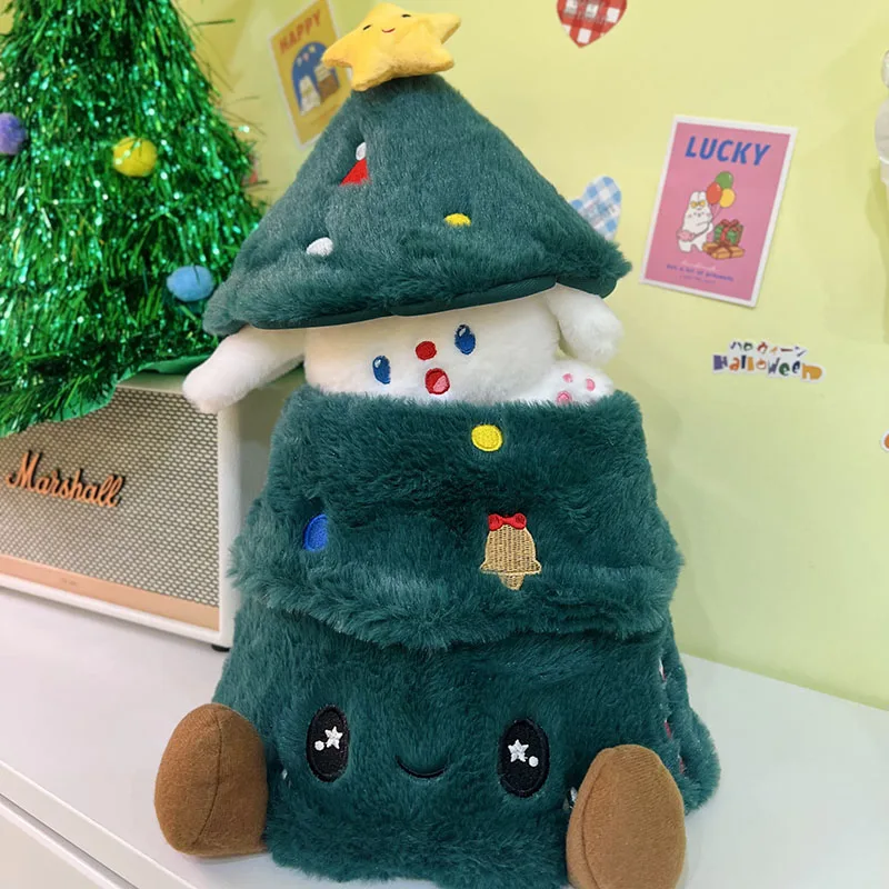 Cute Bunny Stuffed In Christmas Tree Plush
