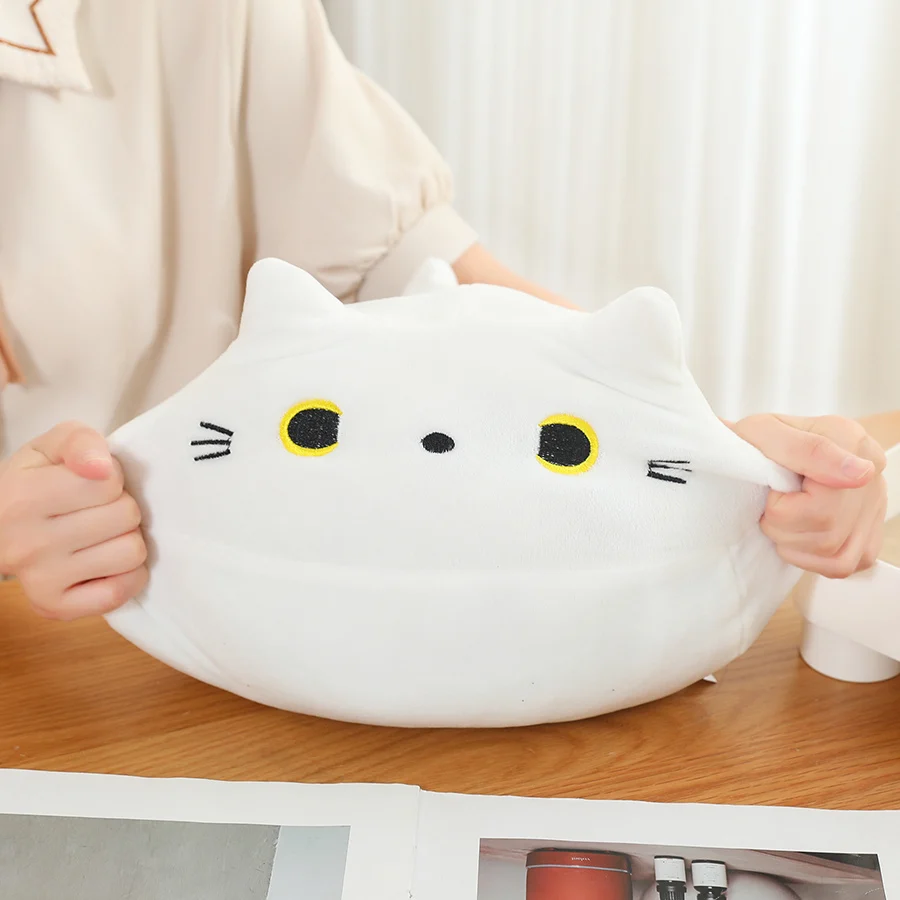 White Squishy Mother Cat & Kittens Plush
