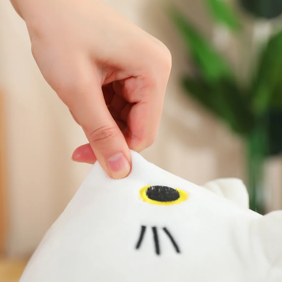 White Squishy Mother Cat & Kittens Plush