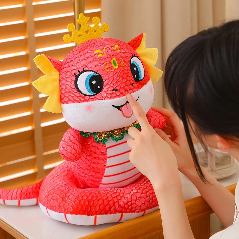 Red Ruby Cute Chinese Dragon Plushie