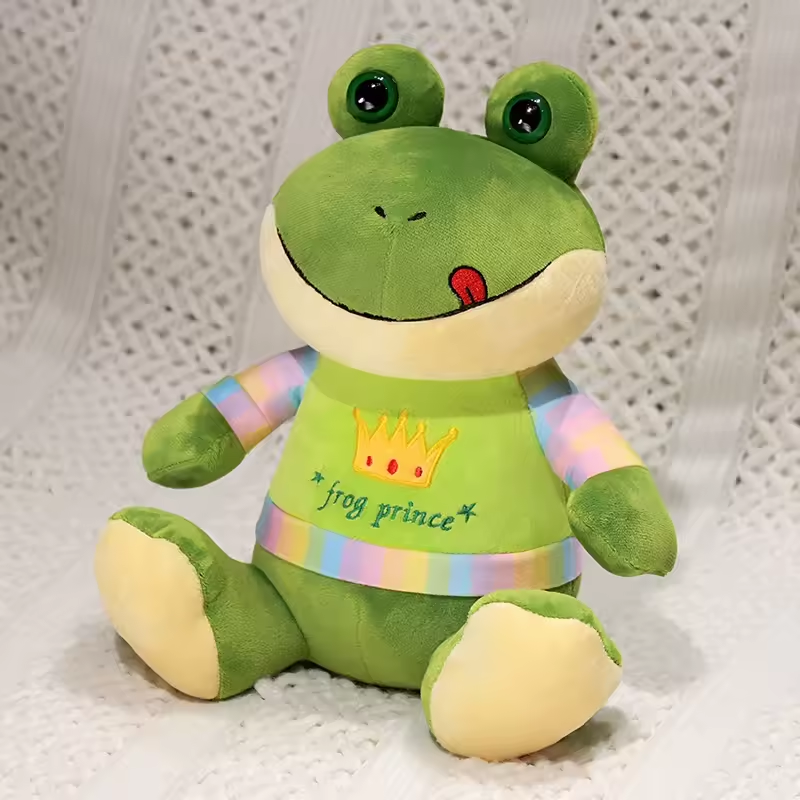 Prince Frog Fluffy Plush
