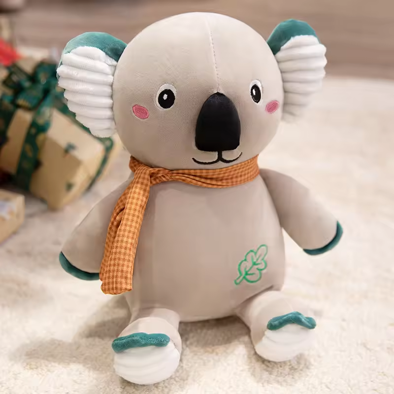 Orange Scarf Koala Plush