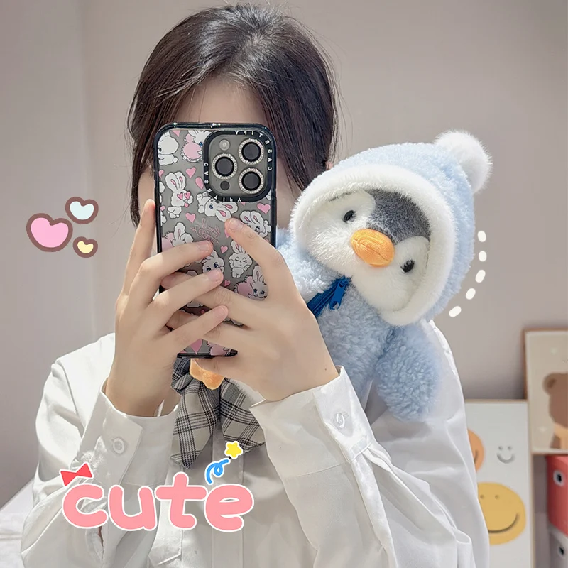 Blue Cotton Padded Winter Penguin Plush