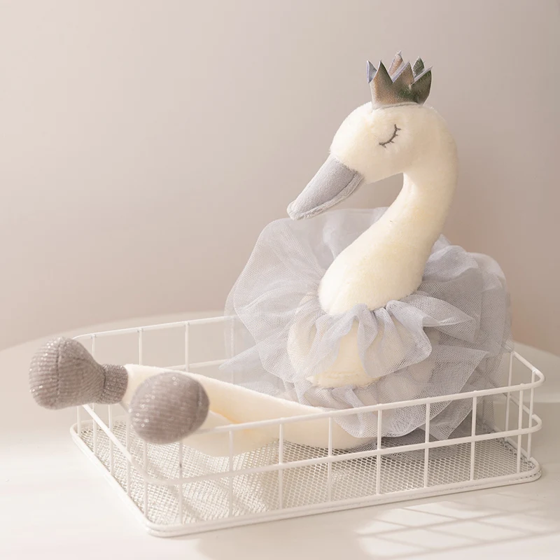 Long Legs Princess Swan Plush