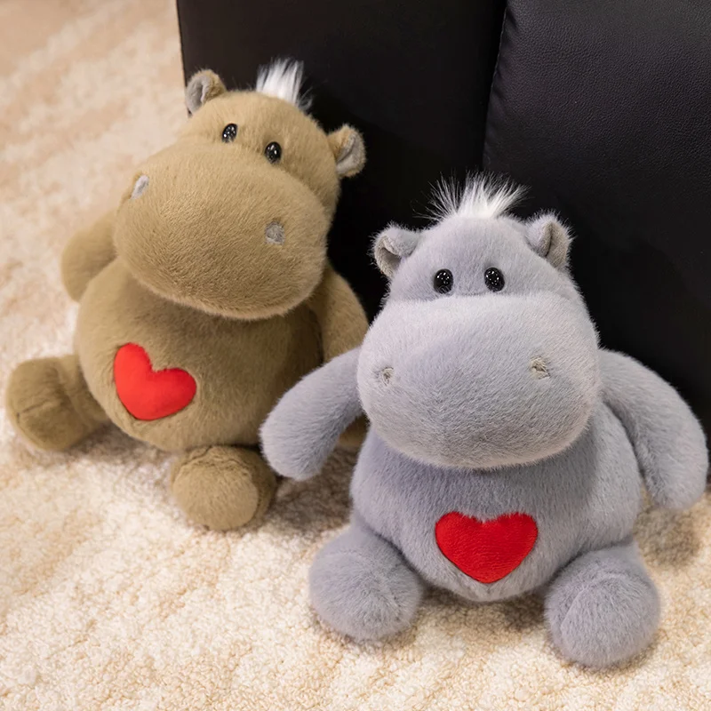 Duo Fluffy Love Hippo Plush