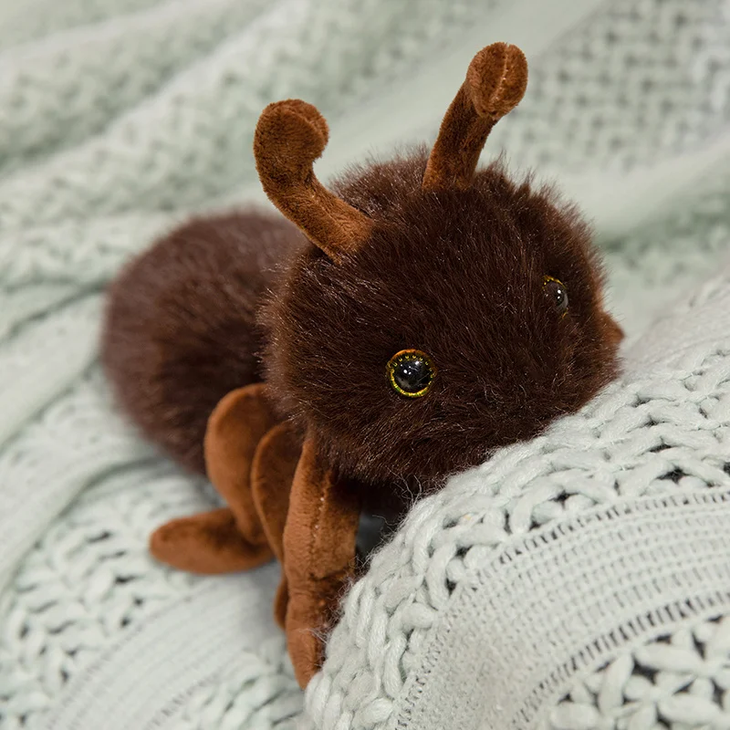 Dark Brown Fuzzy Ant Plush Toy