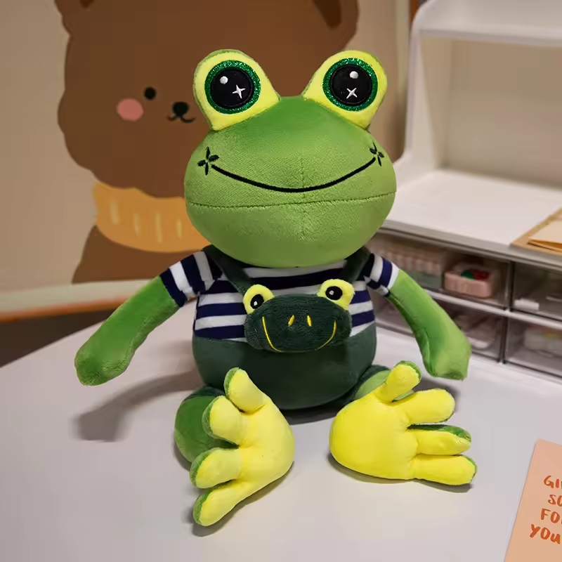 Kawaii Frog With Small Bag Plush