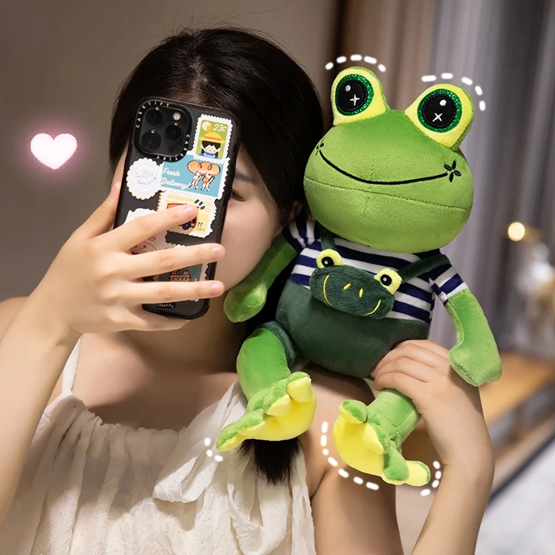 Kawaii Frog With Small Bag Plush
