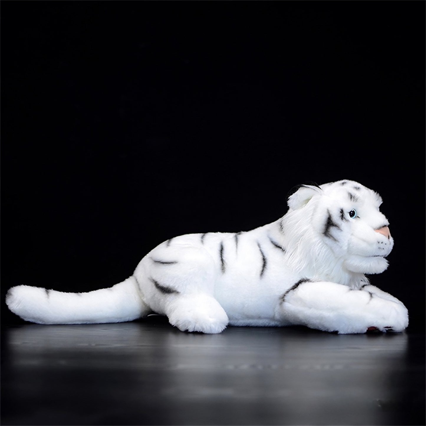 Realistic White Tiger Plush