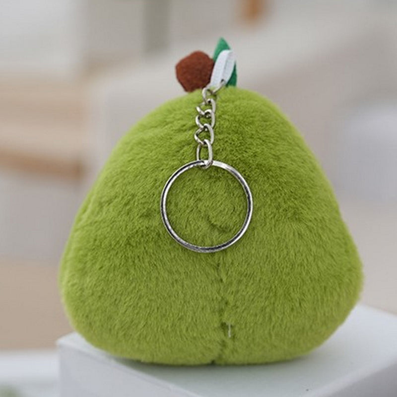 Capybara Head Avocado Keychain Plush