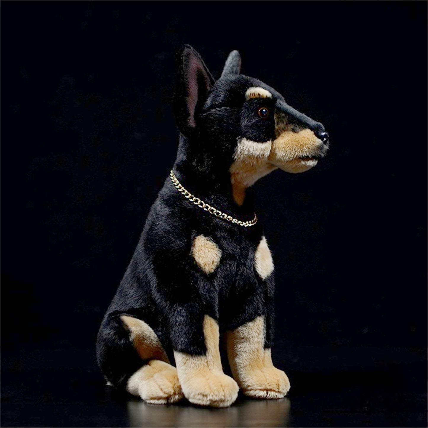 Realistic Doberman Puppy Plush