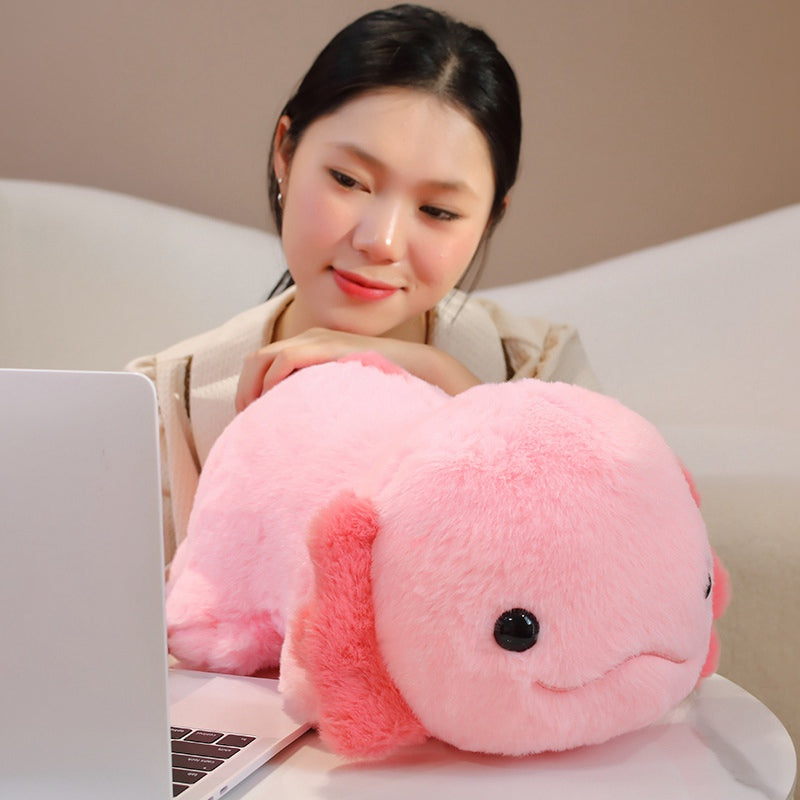 Cute Kawaii Pink Axolotl Plush