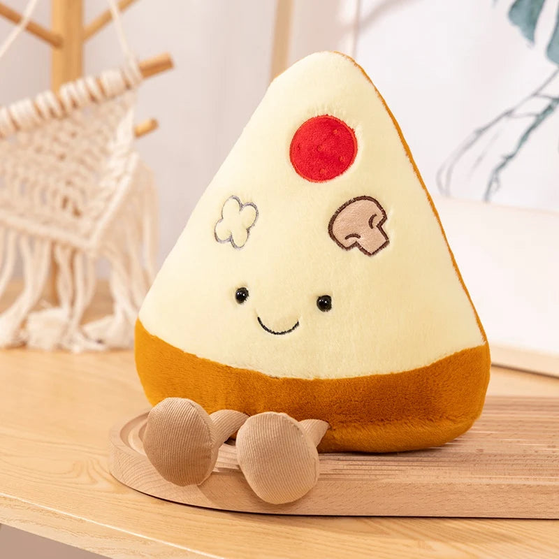 Happy Pizza with Legs Plush